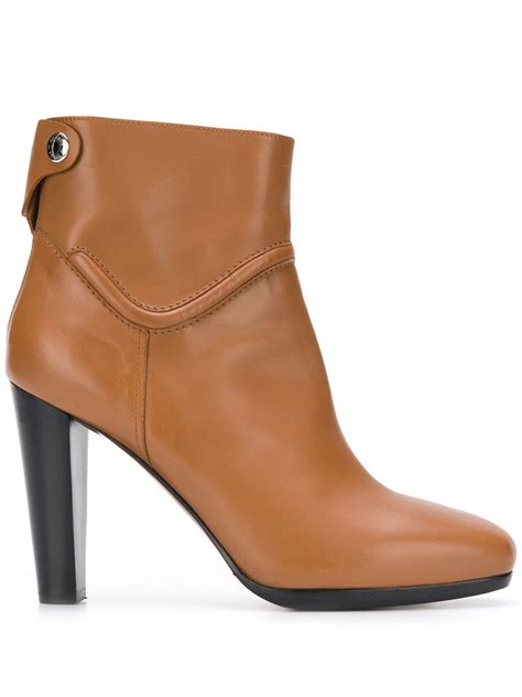 hermes boots brown|hermes high heel boots.